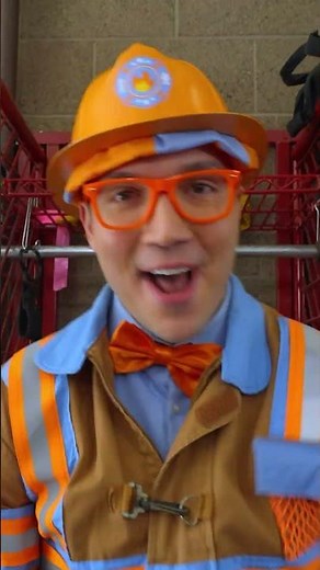 Blippi Meets The MUPPETS at the FIRE STATION! 🧑‍🚒🚒#shorts #blippi