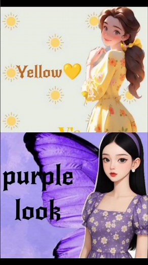 PURPLE VS YELLOW 💛💜
