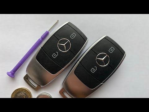 How to change Mercedes Benz Key Fob Battery - easy diy