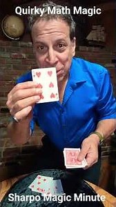 Sharpo Magic Minute. Quirky Math Magic! #sharpo #mathmagic #magictricks #playingcards