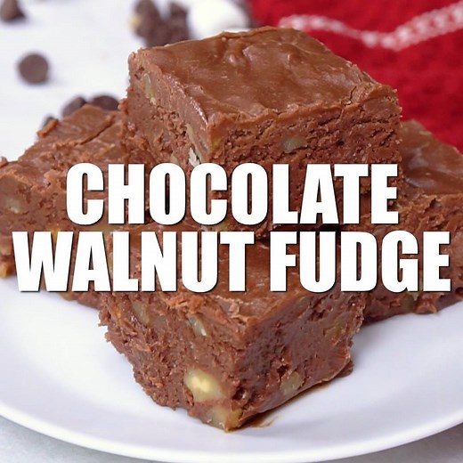1M views · 208 reactions | Chocolate Walnut Fudge ~ This easy chocolate fudge recipe is creamy with rich chocolaty flavor, full of delicious chopped walnuts and perfect for the holiday season. Watch the video and grab the recipe here: https://www.greatgrubdelicioustreats.com/chocolate-walnut-fudge/ | Great Grub, Delicious Treats | Facebook