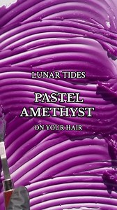 14K views · 29 reactions | Would you try this color?  Pastel Amethyst is a subtle pink-based purple hair color with our signature non-damaging and vegan formula ✨ | Lunar Tides Hair | Facebook