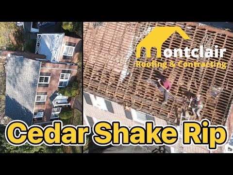 Cedar Shake Roof Rip, Replaced with Owens Corning Duration 50 Year Roofing System