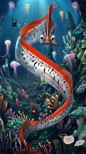 Weird Vacuum Oarfish! 🚨 #animation