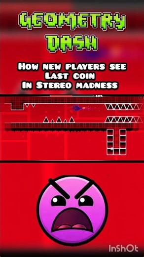 how newbies see last coin in Stereo madness ? @blizardGD#gd#shorts @kbala_finx#geometrydash