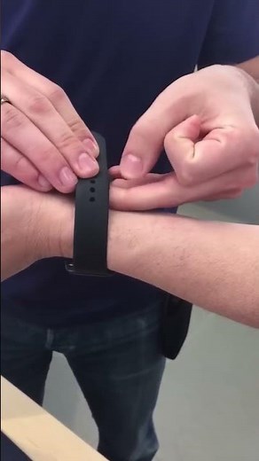 Apple Watch - How to Wear 42 mm Black Sport Band