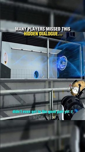 Many Players Missed this Hidden Dialogue… #shorts #portal2
