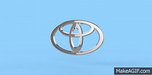 3D Toyota Logo Animation on Make a GIF