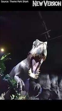 Jurassic World Ride - NEW Indominus Rex Animatronic! Comparison