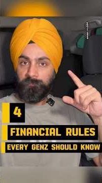 4 Financial Rules Every Genz Should Know💯#financetips #genz #studentsuccess #singhvlogz