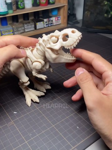 3D Printed Dinosaur, Dinosaur Skeleton Toy, 3D Printed Dragon,3D Printed Animal, Fingertip 3D Printed Toys for Autism Hyperactivity Disorder-Home Office Decor Executive Desk Toys