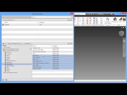 Inventor 2014 Material Library Creation