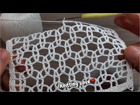 Stunning and Eye-Catching Crochet Pattern - Super Easy and Beautiful Net Knitting Online Tutorial