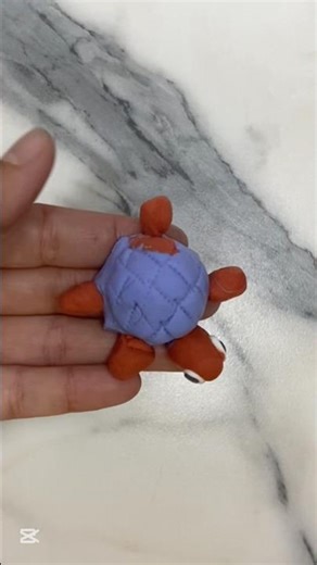 Turtle made of polymer clay #polymerclay #shorts