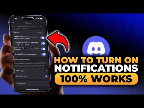 How To Turn On Discord Notifications On Mobile (FAST & EASY) | 100% WORKS | NO Yapping, To The Point