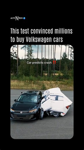 AutoXprss on Instagram: "⚡️What if your car could protect you before the crash even happens? That’s exactly what Volkswagen showed in this jaw-dropping safety test 👇 1️⃣ The car predicts a crash in advance 2️⃣ Seatbelt automatically tightens for maximum safety 3️⃣ Windows close instantly to shield the passengers 4️⃣ Hazard lights warn other drivers around you 5️⃣ SOS alert is triggered for immediate help This isn’t just safety—it’s intelligence on wheels. And it’s one of the biggest reasons why