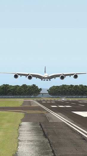 124K views · 1.1K reactions | Pull up at the critical moment of landing, simulated #aviation #airplanes #gaming #aeroplane #airplanelanding #aircraft #airplanesdaily #animation #reels #aviation #reelsfb #viralreels #pairsolypmics | LEI Airlines | Facebook