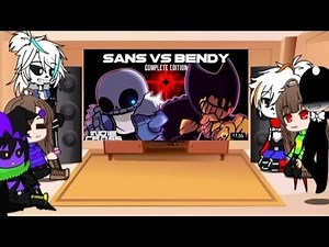 Undertale X Jevil X bendy React Indie cross NM sans VS NM bendy ||Gacha club||