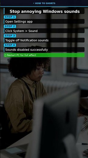 Disable Windows 11 Sounds #Shorts