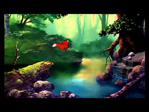 The Fox and the Hound - Tod and Copper Go Swimming