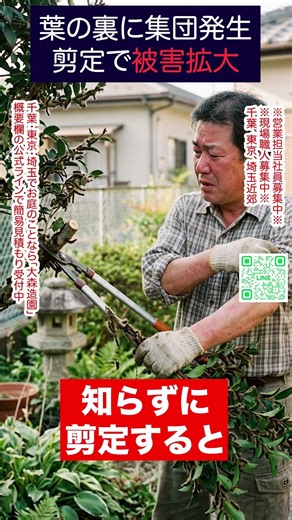 触ってないのに刺されます…｜庭の危険毛虫 #shorts #庭師