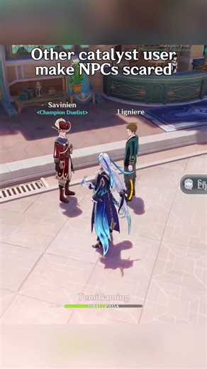 NPC Reactions to Catalyst Users in Genshin Impact