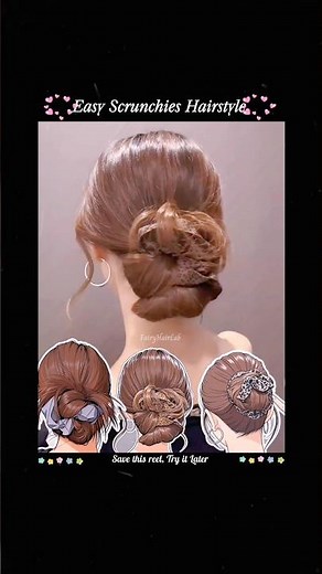 Easy Scrunchies Hairstyle 🌹 Tutorial 💮 Fairy Hair Lab 🌼
