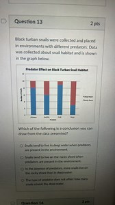 Black turban snails were collected and placed in environments w... | Filo