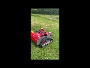 Track remote mower test