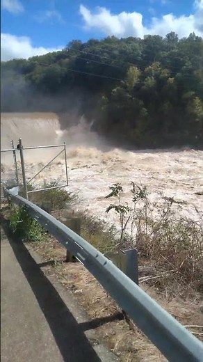 The Little Dam That Could #shorts, #Nolichucky River, #dam, #flooding, #Helene Damage, #Hurricane