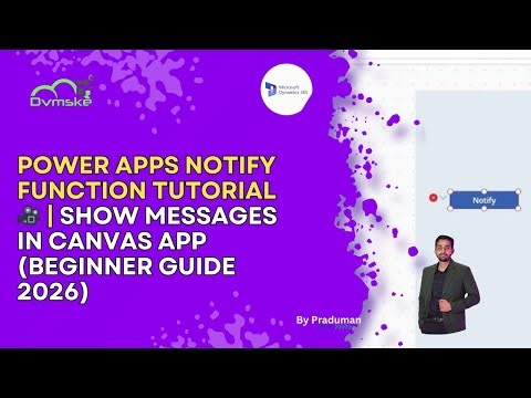 Power Apps Notify Function Tutorial | Show Messages in Canvas App (Beginner Guide 2026)