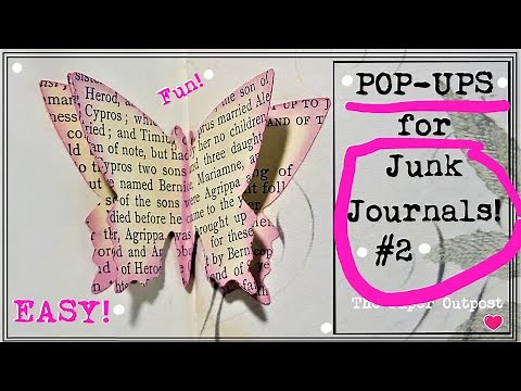 JUNK JOURNAL POP-UP Idea #2! Step by Step Beginner Tutorial The Paper Outpost!