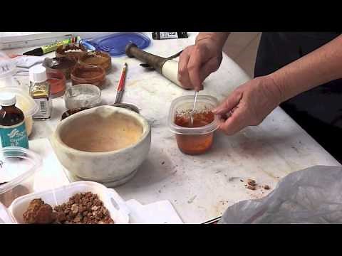 Making Ochre paints tip 19