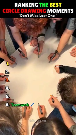 Ranking the Best Circle Drawing Moments ✏️ (Part 2) #shorts #best #drawing