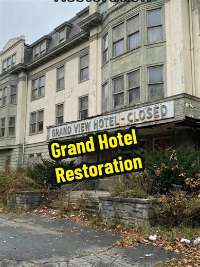 A grand hotel restoration project complete time lapse video. #construction #renovation #transformation #timelapse #oldtonew