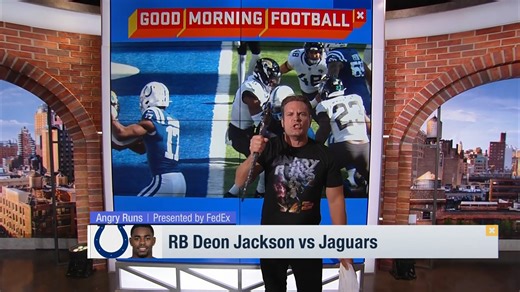 5.9K views · 75 reactions | Andrew Catalon with the lob, Kyle Brandt with the jam ... and Deon Jackson with the ANGER  #AngryRuns (via GMFB) | NFL Network | Facebook