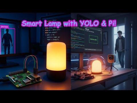 Smart Lamp with Raspberry Pi & YOLO #youtubefeed #yolo #raspberrypi5 #objectdetection