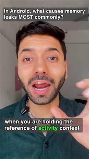 Android Memory Leak 😱 Most Common Cause! | Android Quiz #shorts #android #interview #quiz