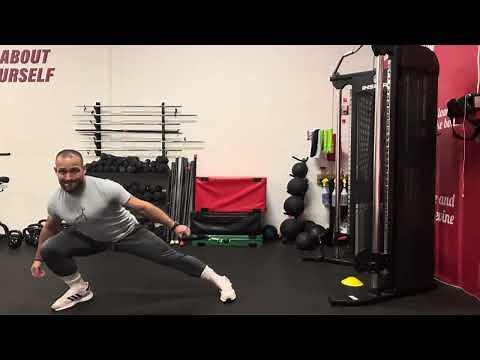 How to do Side cable lunges