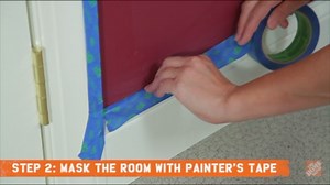 Painting Interior Walls - Step 2: Mask Room With Painter's Tape