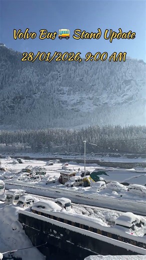 Manali Volvo Bus Update ❄️ | Snowfall Ke Baad Volvo Sirf Patlikuhal Tak | Latest Road Status