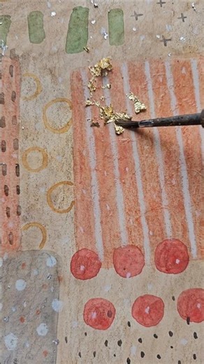 Creating an abstract painting with watercolors ✨️