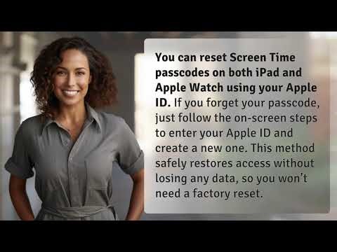 Can Apple ID Reset Screen Time Passcodes on iPad & Apple Watch?