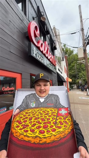 3.4K views · 261 reactions |  Each Caliente box has a different picture just waiting for you to stick your head in! Snap a pic, post it on Instagram or Facebook with #calientepizza #winfreepizza #pizzabib, and you’ll be entered to win FREE pizza!  Winners are chosen weekly by @thepizzabib —so get cheesy and start posing! ✨ | Caliente Pizza & Drafthouse | Facebook