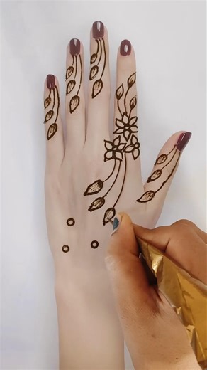 Simple Floral Mehndi Design | Easy Mehndi Design| #mehndi #mehndidesign #henna #mehandi #design