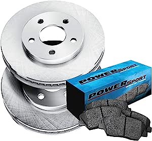 PowerSport Rear Brakes and Rotors Kit |Rear Brake Pads| Brake Rotors and Pads| Ceramic Brake Pads and Rotors |fits 2006-2009 Pontiac Solstice, 2007-2010 Saturn Sky