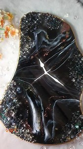 Resin Geode wallclock,Surat workshops are on. Online class launches soon. Show some love !🙂 Next batch in Surat is full. | Art Local - Studio by Sapna Gohil