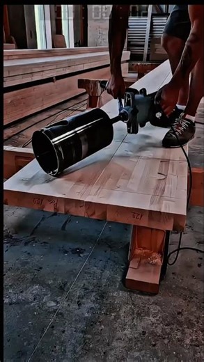 Large Core Drill Machine Precise Wood Hole Cutting