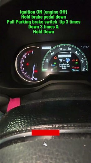 Toyota Electronic Parking Brake Service Mode ⚠️ (Do This First) #shorts #how #diy #toyota
