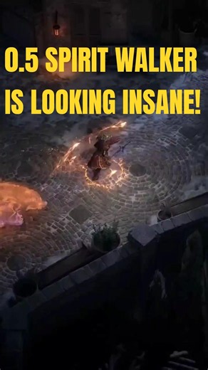 0.5 Twister Spirit Walker Will Melt Everything! #pathofexile2 #gaming #poe2 #shorts #fyp #poe2builds